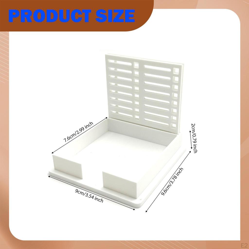 Sticky Note Holder Stencil Universal Compact Supplies Dispenser Memo Pad Organizer for