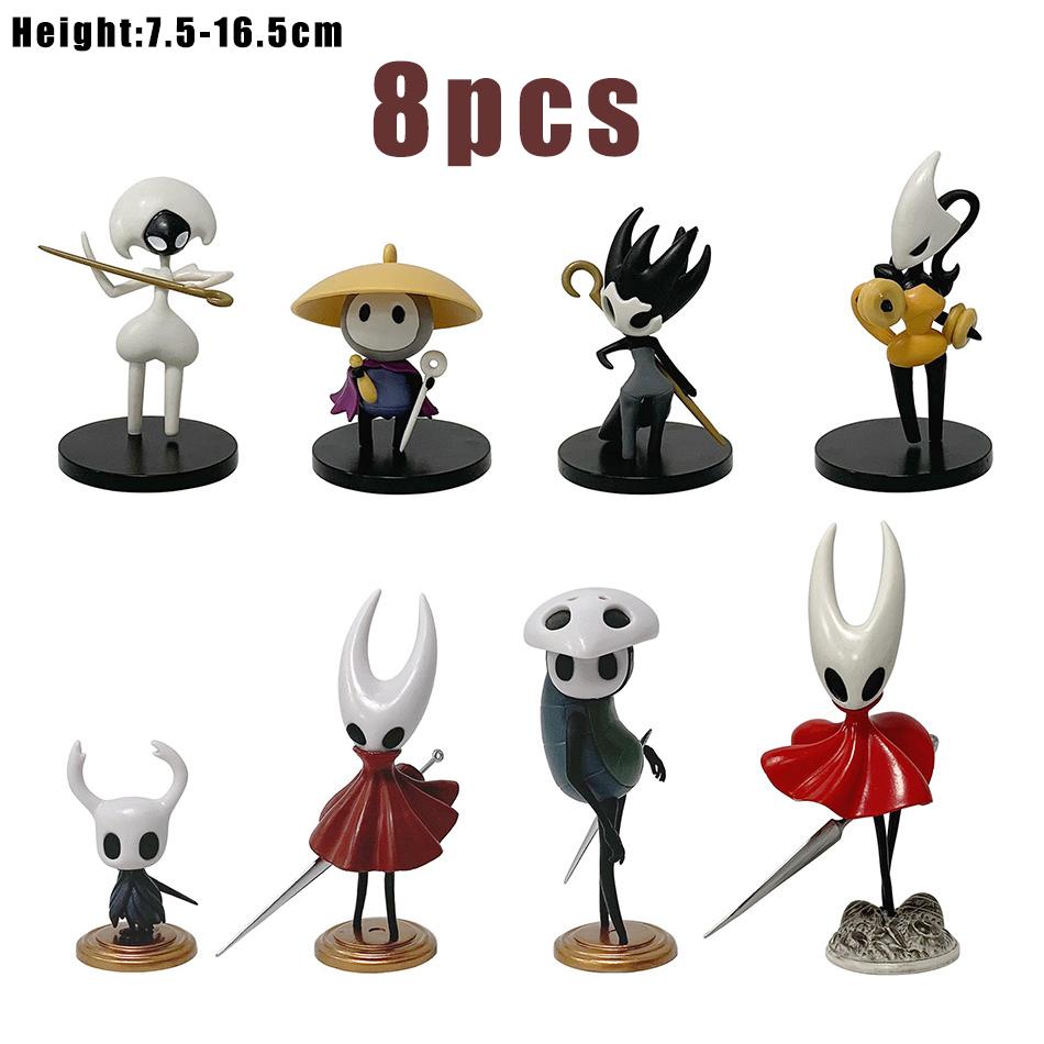 In Stock  Multiple Knight & Hornet Anime PVC Statue Figures | Handmade Collectible Game Peripherals with Base Boy's Gift