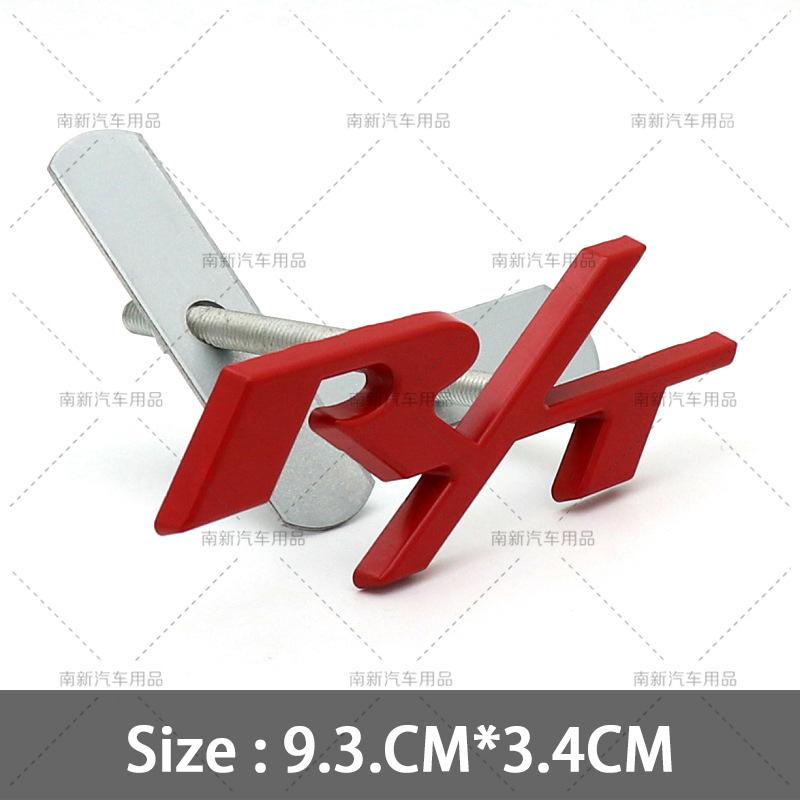 Metal RT Badge R/T Car Stickers Grill Emblem Rear Trunk Decal for Challenger Caliber Caravan Charger Magnum Avenger Accessories
