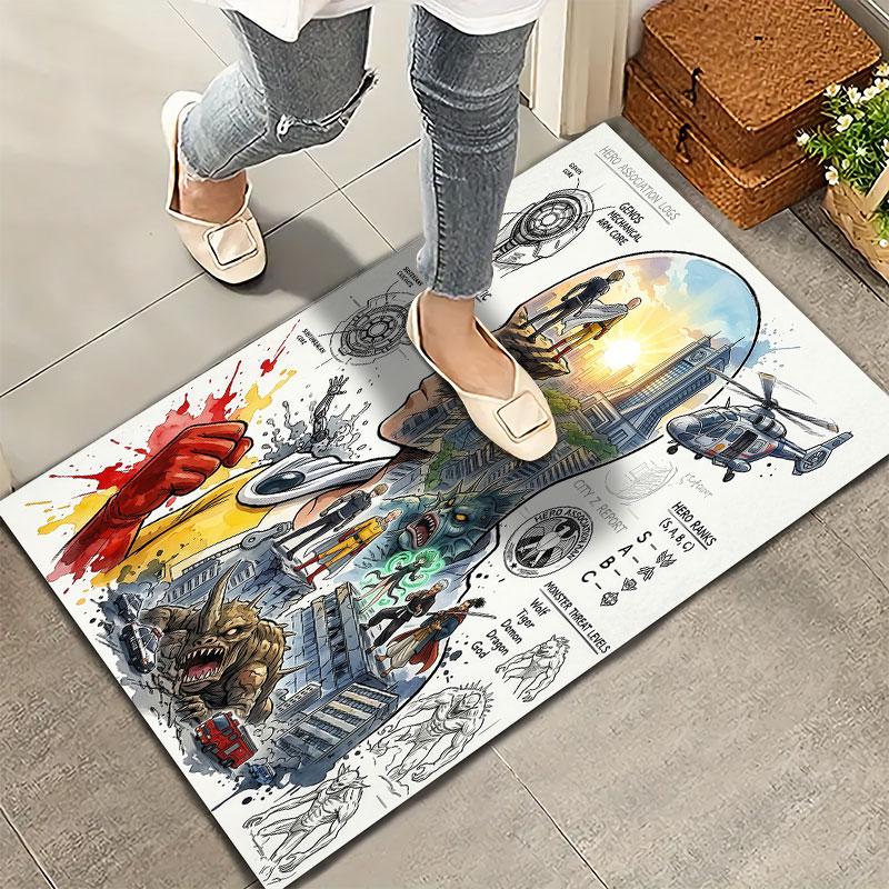 Onepunch Man Carpet Rug For Living Room Bedroom Home Sofa Decoration Kids Play Nonslip Floor Mat