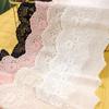 3 Yards/lot 11cm Wide Off White/beige/pink Elegant Cotton Lace Cloth Trimming Big Waves Embroidered Lace Hollow Out Cotton Fabric
