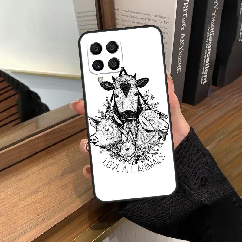 Веганское вдохновение для чехла для телефона Samsung Galaxy M13 M23 M33 M53 M21 M31 M51 M30s M20 M12 M32 M52 M14 M34 M54