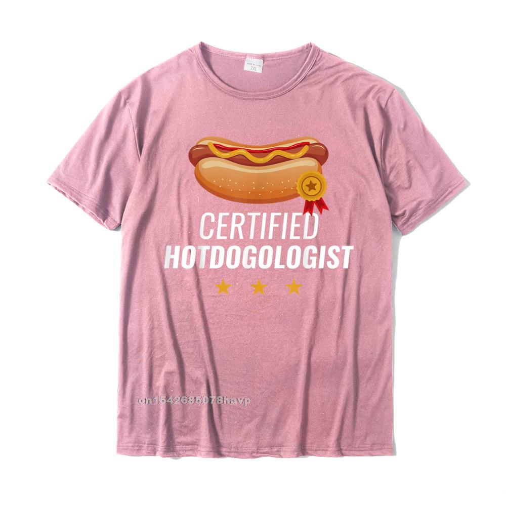 Certified Hotdogologist Funny HOT DOG Gift Hotdog TShirt Popular Unisex Tshirts Summer Tops Shirt Cotton Unique