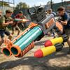 Тактический Двуствольный Ракетный Бластер с Пенными Дартсами, Игрушечный Дробовик с Мягкими Пулями, Идеальный Подарок для Подростков, Игры на Открытом Воздухе