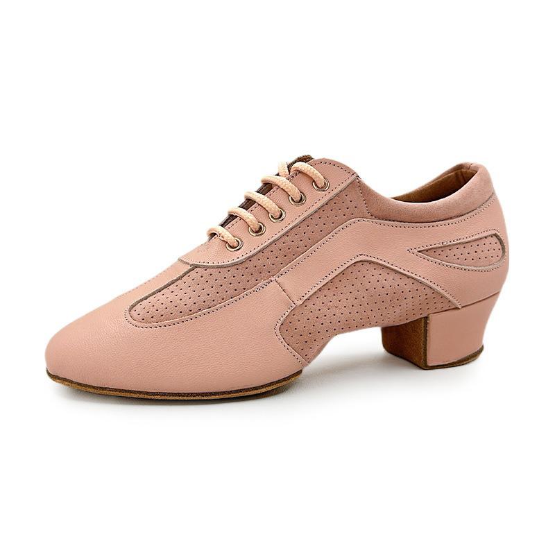 Women's Latin Closed Lacing Salsa Tango Bachata Modern Jazz Ballroom Performance Training Shoes