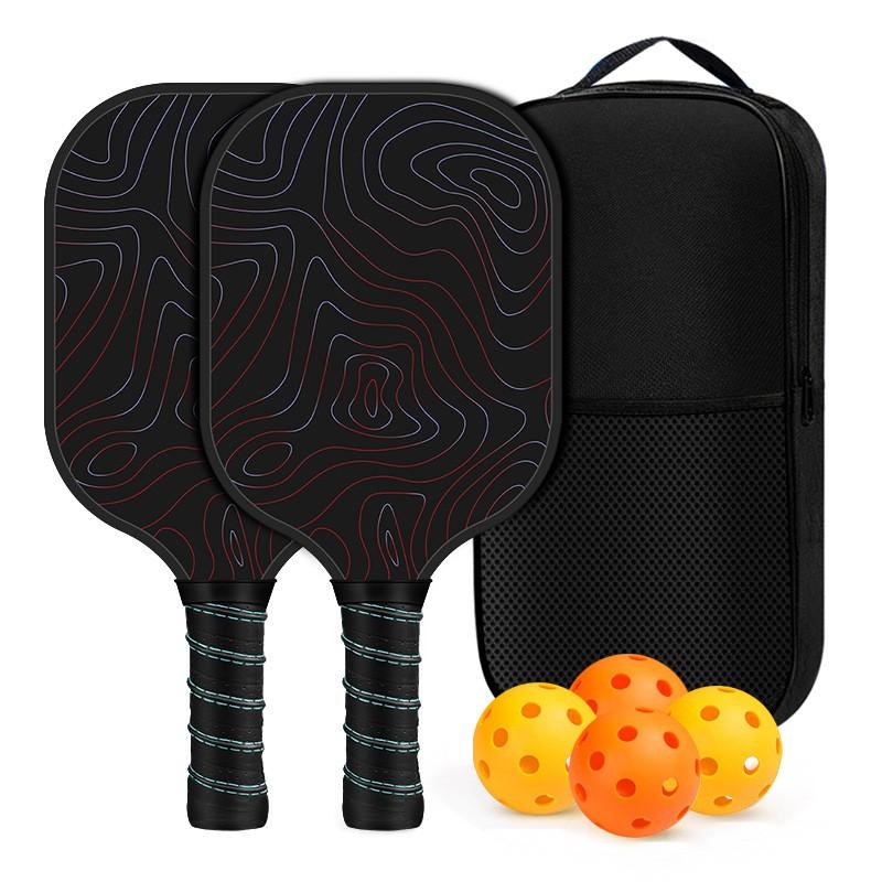 Fiberglass Pickleball Paddle Set Professional Advanced Rackets Games