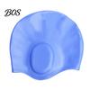 Long Hair Swim Cap Adults Silicone Swimming Cap, Waterproof Non-slip Elastic Pool Hat, Men Comfortable Women Ear Protection Bathing for Short