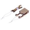 1/12 Dollhouse Miniature Sleigh Sled Ski Poles Pendant Dollhouse Christmas Scene Decoration Dolls House Xmas Accessories