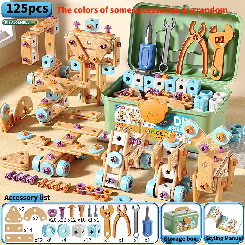 Construction Toys For Kids With Realistic Repair Tools And Assembly For Creative Play