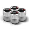 ATY1  4PCS Alloy Car Tire Valve Cover Air Cover Bolt Fixing Accessories For Nissan Nismo Almera Qashqai Juke Teana J32 Skyline X-Trail