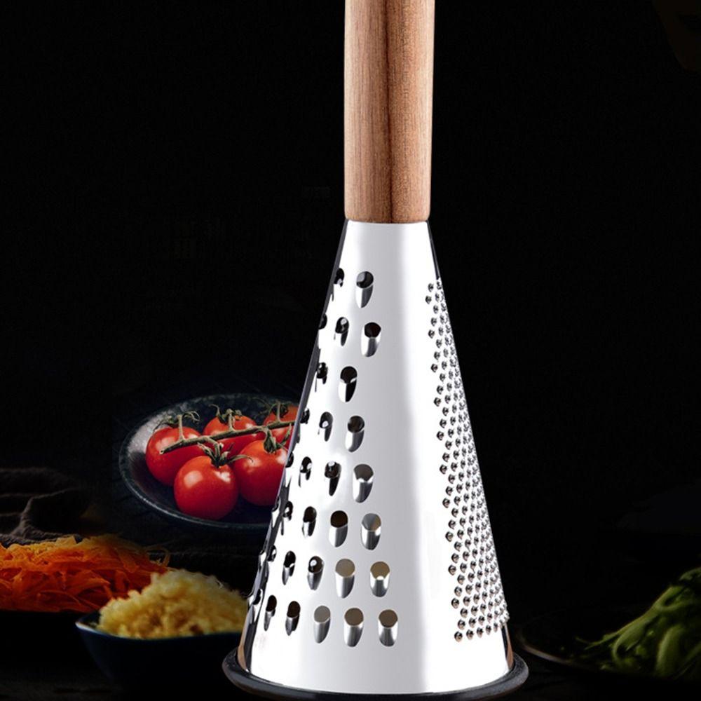 Steel Shredder Food Processor Slicer Wooden Handle Grater Vegetables Cutter Carrot Grater Peeler