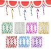 6 Pcs Christmas Cane Pendants for Tree Window Contrast Color with Hanging Cord New Year Party Hotel Office Home Decoration Ornament Holiday Gift