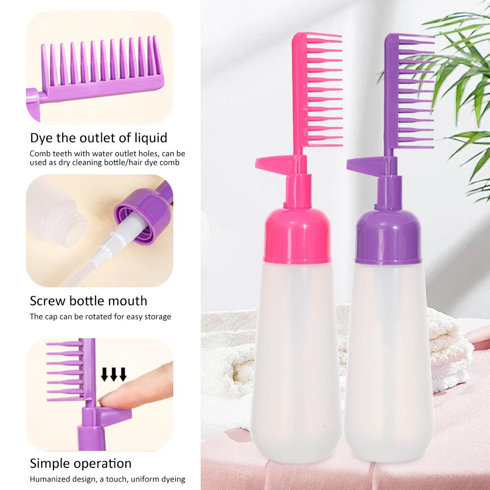 Расческа для волос, флакон для краски, многоразовый флакон для нанесения на корни волос, бытовой шампунь, окрашивание волос, парикмахерский инструмент для укладки