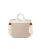 RIPPLE Zipper Vertical 2way Tote Bag L 503080107600 Pale Beige [Topkapi] Женская