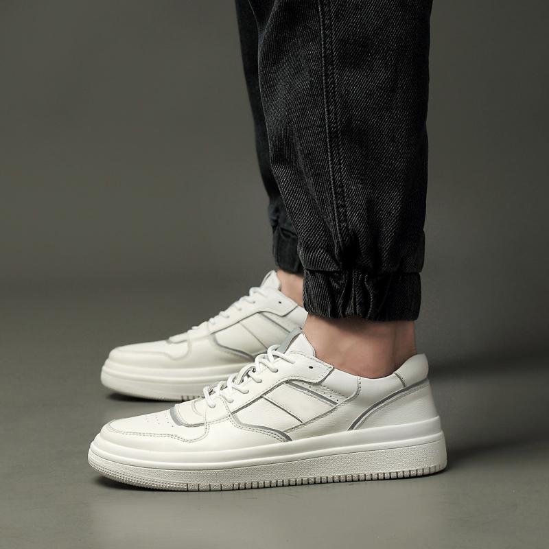 Повседневная обувь Мужская на шнуровке Модная плоская дизайнерская мужская обувь из натуральной кожи белая мужская обувь для отдыха Мужская обувь