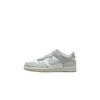 Leather Low Top Kids' Skateboarding Shoes Silver White Kids' FB9108-124