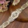 Gold Color Crystal Thin Belt For Women Waist Chain Adjustable Length Ethnic Bride Wedding Jewelry