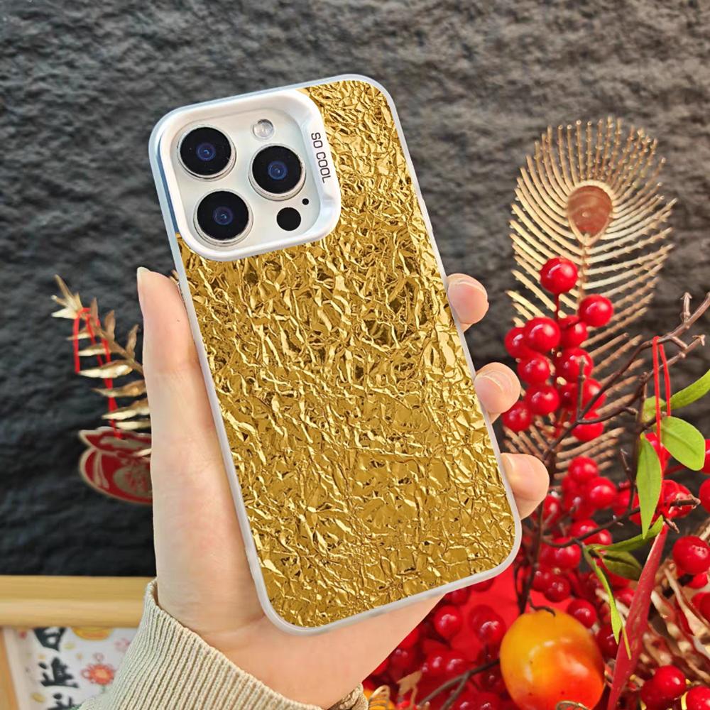 Золотой чехол для телефона с узором из денег для iPhone 17 16 15 14 Pro Max Xr Air Plus Черный Серебристый Жесткий Чехол