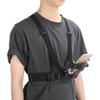 Adjustable Phone Clip Holder with Chest Strap Fixation Bracket for Sport Camera Mobile Phone