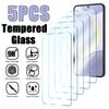 5PCS Tempered Glass For Samsung Galaxy S24 Ultra A54 A14 A13 A53 A34 A33 A52 5G S23 Plus Screen Protector On Samsung A32 A22 S21