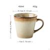 Керамическая кофейная кружка Посуда для напитков с ручкой Микроволновая печь Широкая Чашка для фруктов, мороженого, хлопьев на завтрак