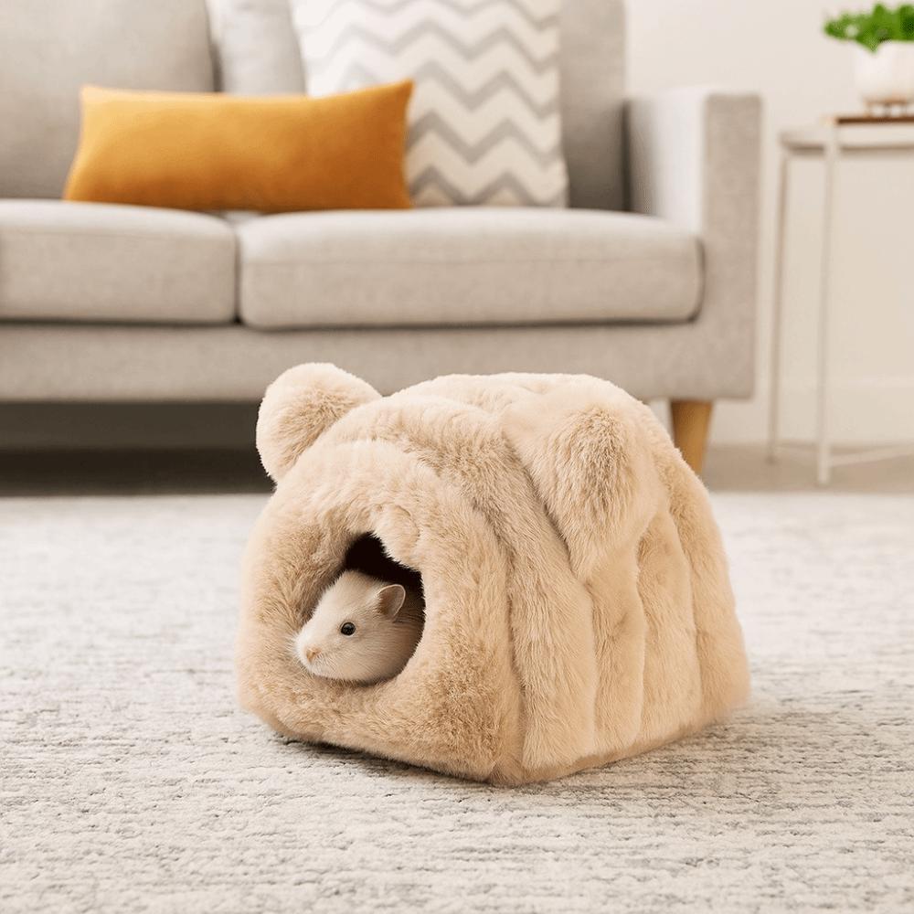 Thickened Pet Sleeping Nest Soft Hamster Hideout House Guinea Pig House  for Hamster Sugar Glider