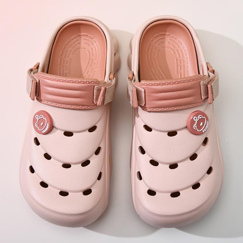 Hole Shoes Men's Summer New Thick-soled Casual Non-slip Outer Wear Beach Bag Head Couple Sandals