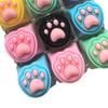 Cat Paw Keyboard Fidget Toy 9-in-1 LED Light-up Keyboard Keychain Decompression Button Finger Clicker Toy Work Travel Stress Relief Desk