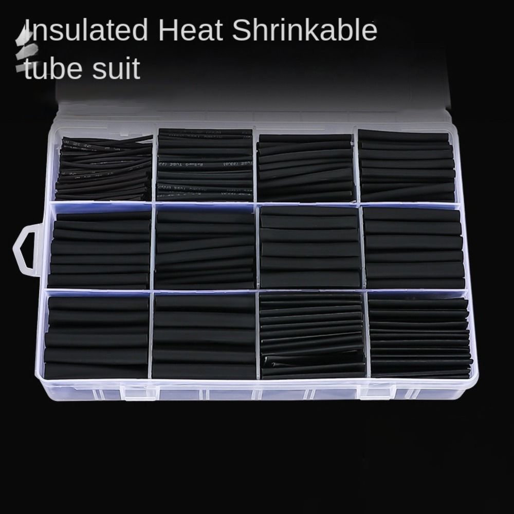 650 pcs Insulation Heat Shrink Tube Waterproof Sleeving PE Electrical Wire Wrap  Cable