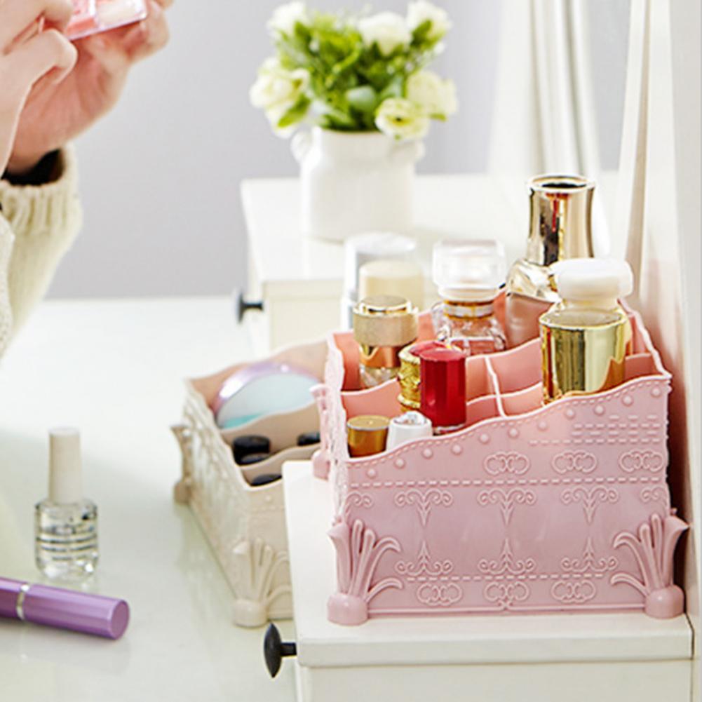 Коробка для хранения косметики, высокая прочность, АБС-пластик с несколькими сетками, контейнер для кистей для макияжа, корзина для ручек, настольная коробка для хранения мелочей