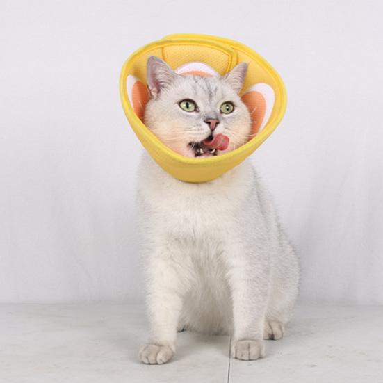 Pet Collar Adjustable Soft Cat Recovery Collar Comfortable Breathable Pet Cone Collar for Post-Surgery