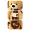AMIRA TOYS Очень большой плюшевый медведь, Милый медведь, Большая мягкая игрушка, Подушка для тела, Праздник, Пушистый (Светло-коричневый, 120см)