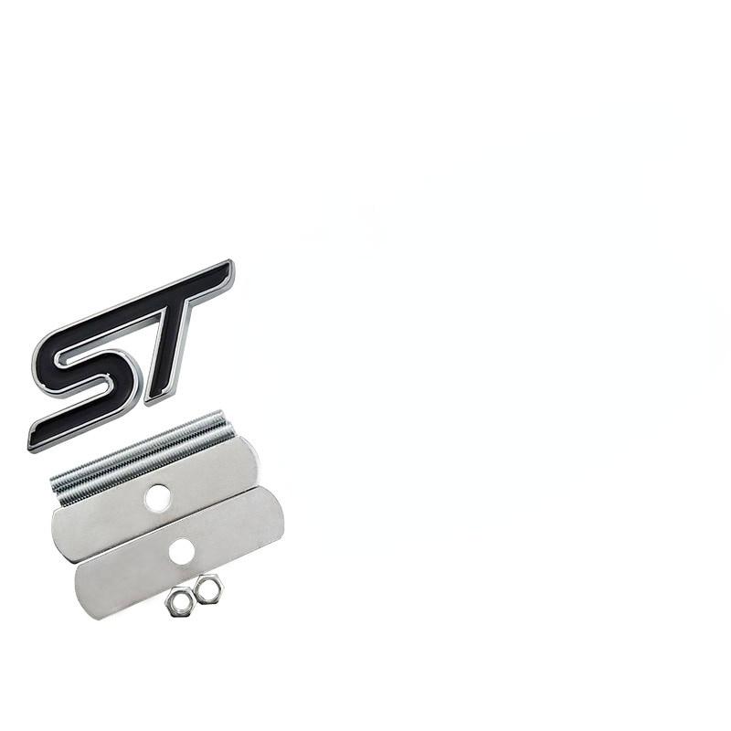 Металлическая красная синяя наклейка ST на переднюю решетку автомобиля, эмблема на решетку, хромированная наклейка для FORD FIESTA FOCUS MONDEO, автостайлинг