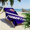 Giant Beach Towel with Fiorentina AC Badge, Quick Dry Microfiber, Soft Absorbent, for Beach Pool Soccer Fan Gift