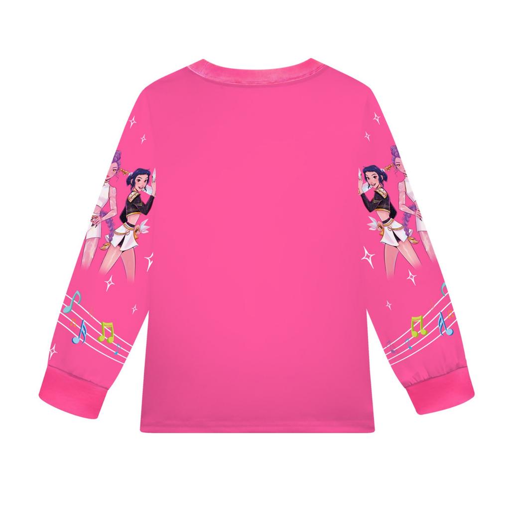 Children's Witch  Girls Printed Suit Long Sleeve Pants Suit