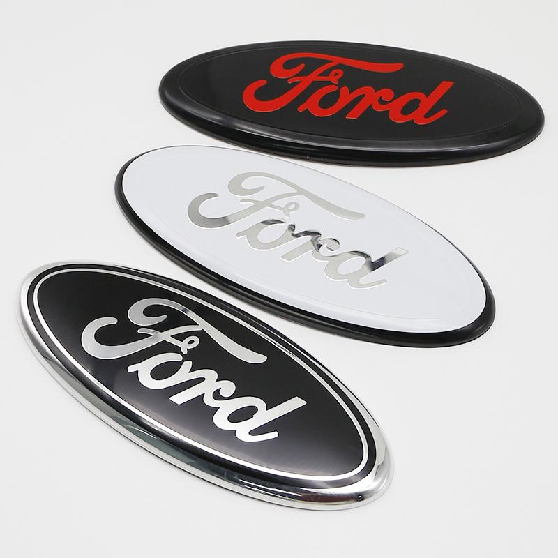 3D Aluminum Front Rear Badge Emblem Overlay 22.5cm For Ford F150 Ranger Explorer Transit Auto Truck Tuning Styling Accessories