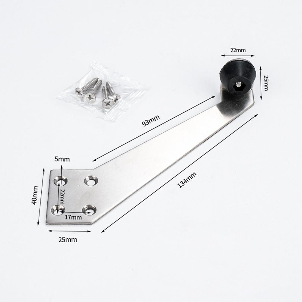 Защитные стопоры для дверей из нержавеющей стали Предотвращают повреждение стен дверью Надежный бесшумный бампер для деревянных и металлических дверей Простая установка