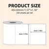 2rolls White Label Stickers, Each Roll Contains 230 Sheets, Suitable for Home/School/Office/Address/Barcode/Label Stickers