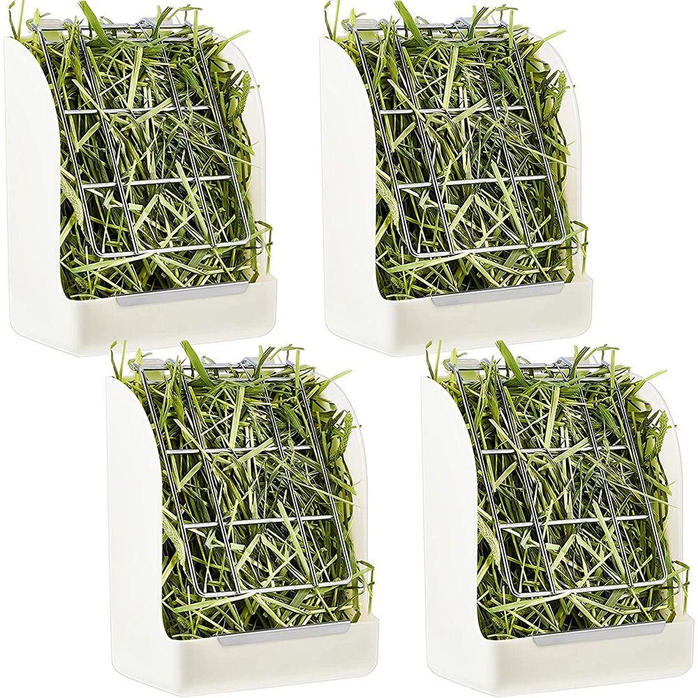 Hanging Plastic Food Dispenser Feeding Rack Grass Container Rabbit Hay Feeder Grass Holder