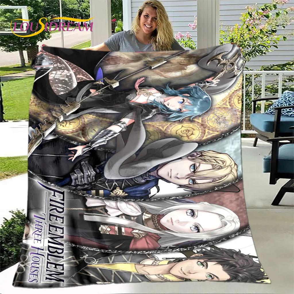 Мягкое плюшевое одеяло Game Fire Emblem Series Gamer, фланелевое одеяло для гостиной, спальни, кровати, дивана, чехол для пикника, детский чехол