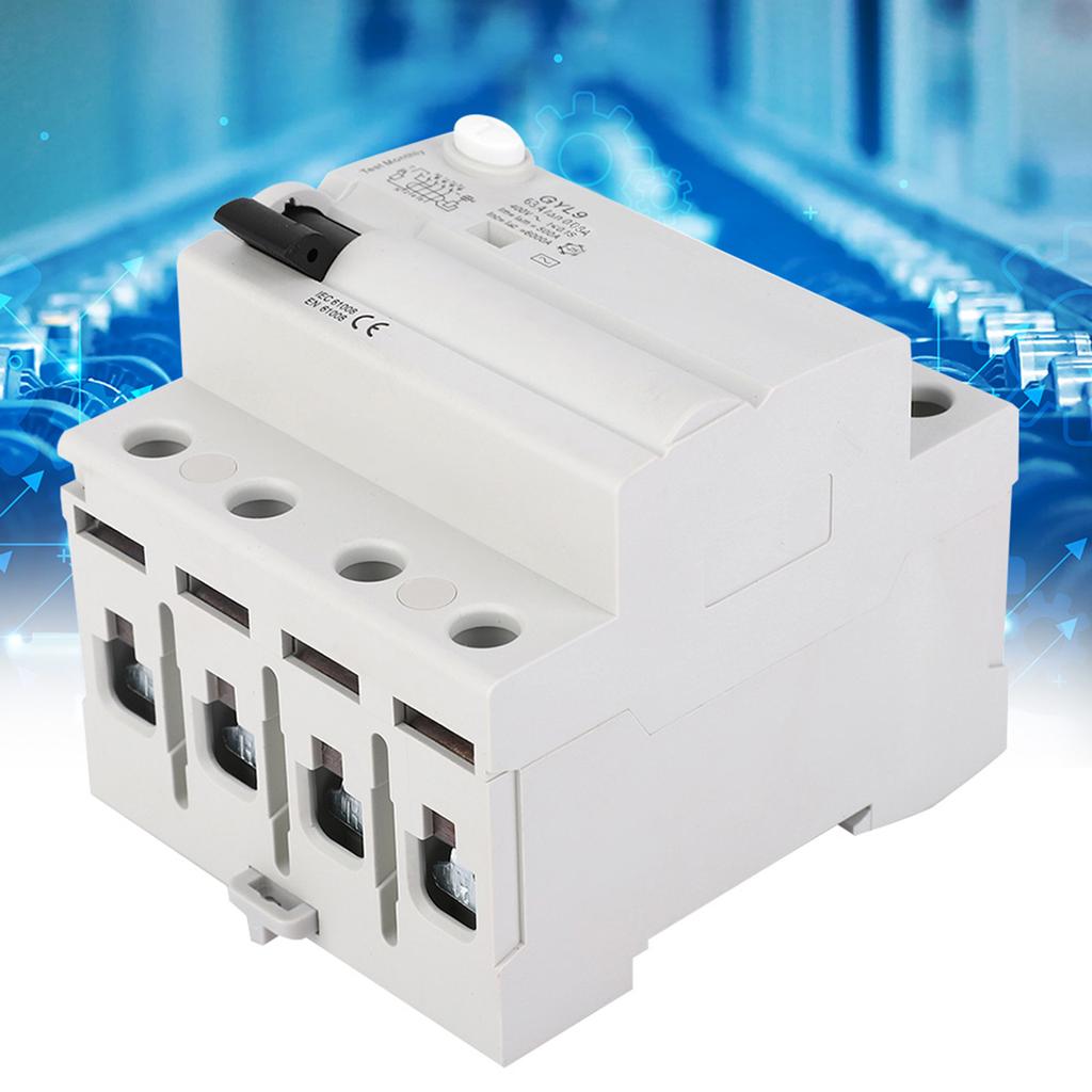 GYL9 4P 400VAC RCCB Residual Current Circuit Breaker Electric Leakage or (63A)