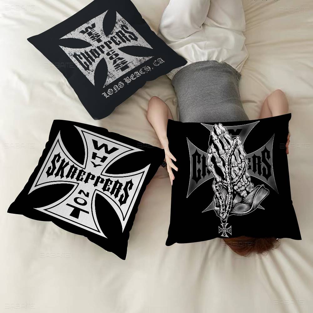 West C-Coast C-Choppers Pillow Cover For Bedroom Room And Living Room Sofa Decorative Cushion Cover