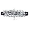 Rhinestone Crystal Stretch Waist Belt Shiny Waist Cincher Luxury Elastic Waist Belt  Daily