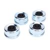 4PCS 2.72 Inch Trailer Hub Cap Trailer Axle Bearing Dust Cap Cup Grease Cover with 4 Rubber Plugs Replacement for