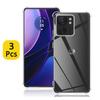 Прозрачный чехол из 3 предметов для Motorola Moto Edge 40 30 Pro 30 Ultra 20, толстый противоударный мягкий силиконовый чехол для телефона Moto Edge 40 Neo 5G