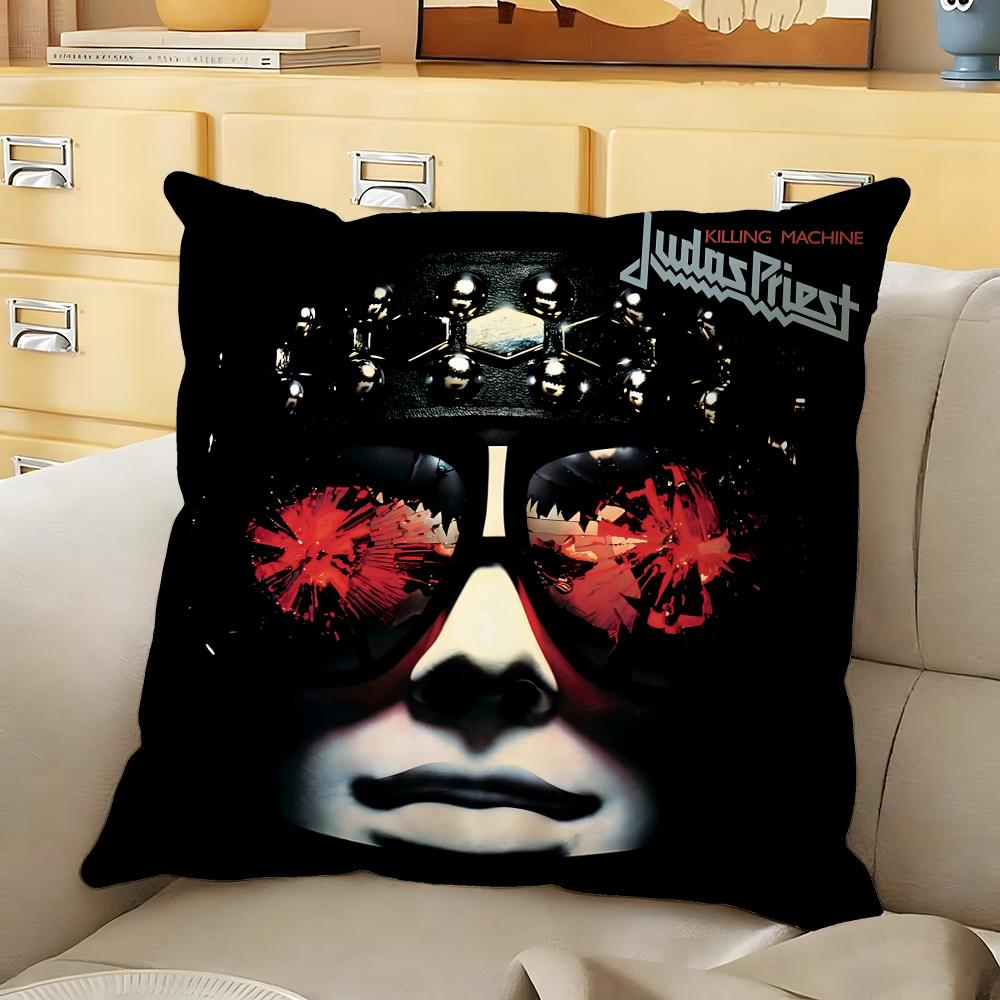 JJudas PPriest Cushion Cover Soft Durable Reversible Pillow Cover Home Car MultiScene Daily Comfort Pillowcase
