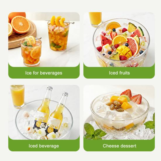 Бутылка для кубиков льда 3 в 1 Бутылка для кубиков льда с трубочкой Портативная безконтактная форма для кубиков льда Нажмите, чтобы выпустить