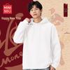 MINISO Men's Loose Casual Fleece Hooded Sweatshirt