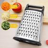 Cheese Grater with Container 4 Sides Box Grater for Vegetable Ginger Cutter Handheld Kitchen Food Shredder for Cheese Zest Veggies