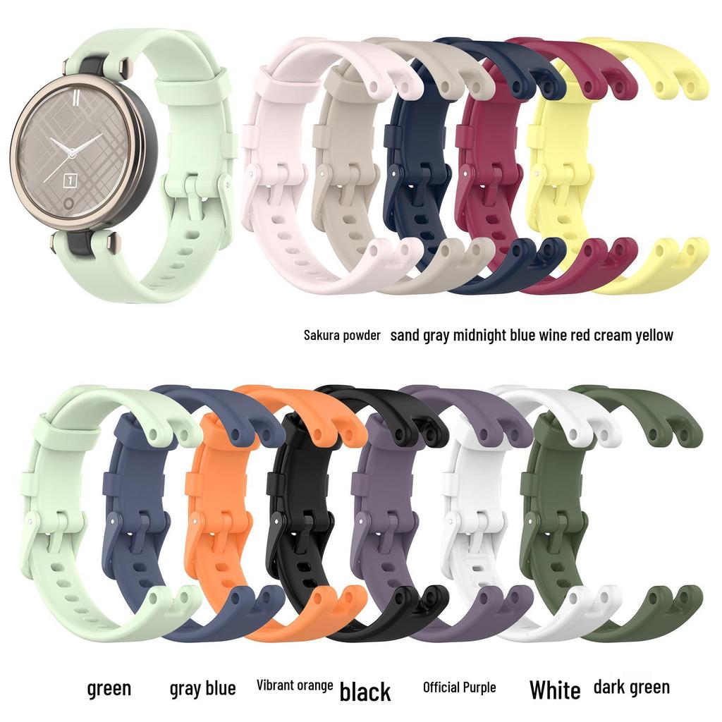 Силиконовый ремешок для часов Garmin Lily 14 мм: Женский трансграничный браслет